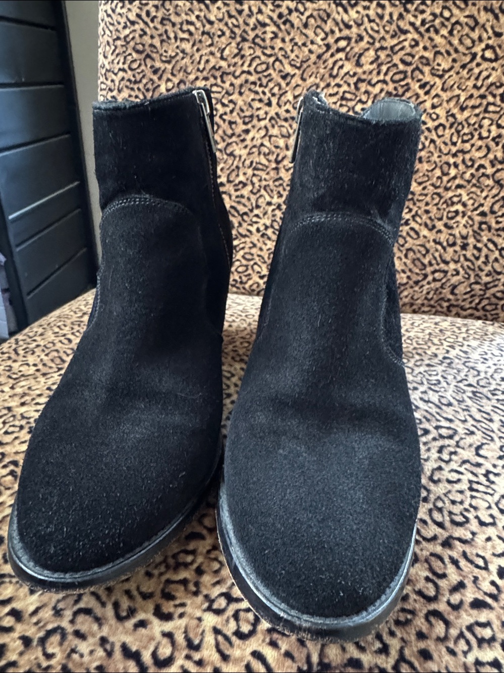 Zadig & Voltaire Black Suede Ankle Booties